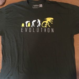 Alien “Evolution” T-shirt by SunFrog size 2XL